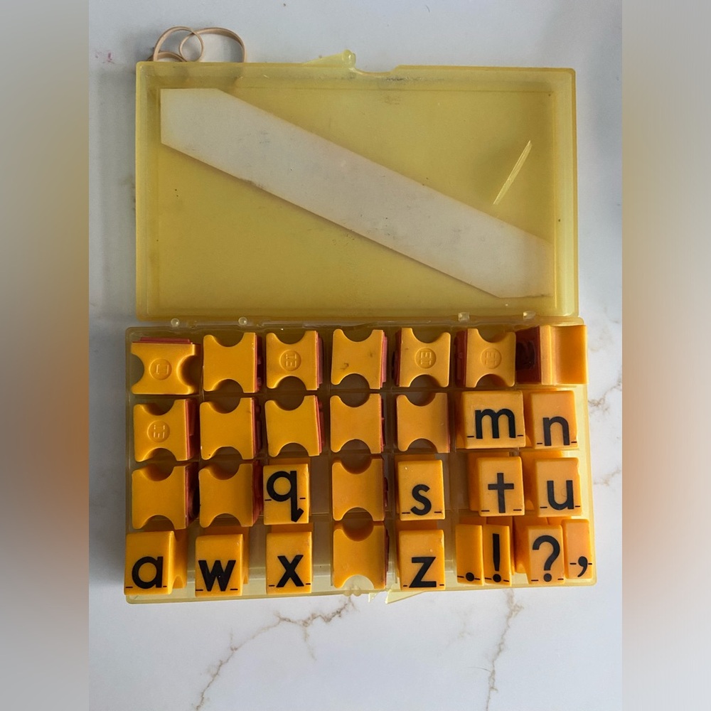 #3- RUBBER STAMPS Lower Case Alphabet - Picture 3 of 3